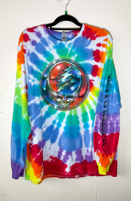 Adult Extra Large Long Sleeve Tie Dye T-shirt