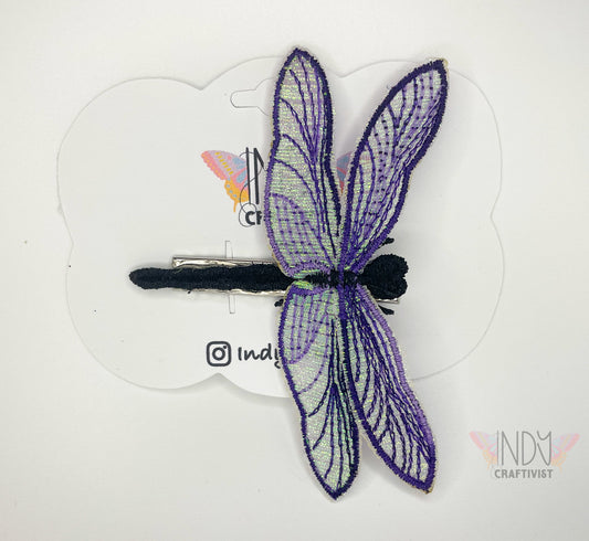 Embroidered Dragonfly Hair Jewelry