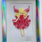 Stephanie Embroidered Faerie Framed Wall Art