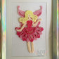 Stephanie Embroidered Faerie Framed Wall Art