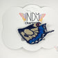 Butterfly Wing Freestanding Lace Embroidered Hair Clip
