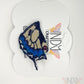 Butterfly Wing Freestanding Lace Embroidered Hair Clip