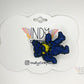 Dancing Bear Freestanding Lace Embroidered Hair Clip