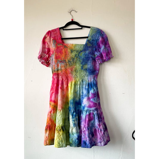 Upcycled Tie Dye Tank Top Dress