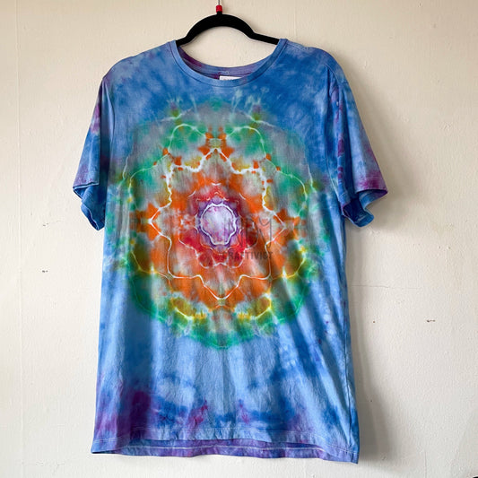 Mandala Adult Large Tie Dye T-shirt
