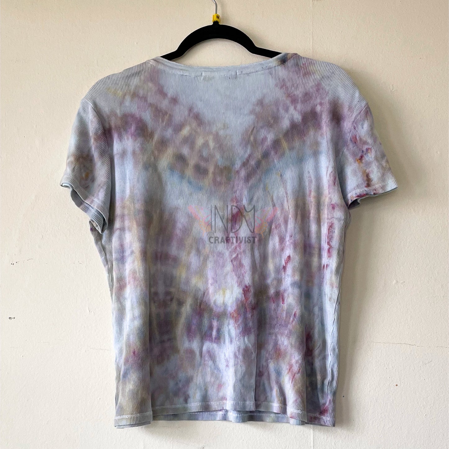 Adult Medium Upcycled ice dyed T-shirt