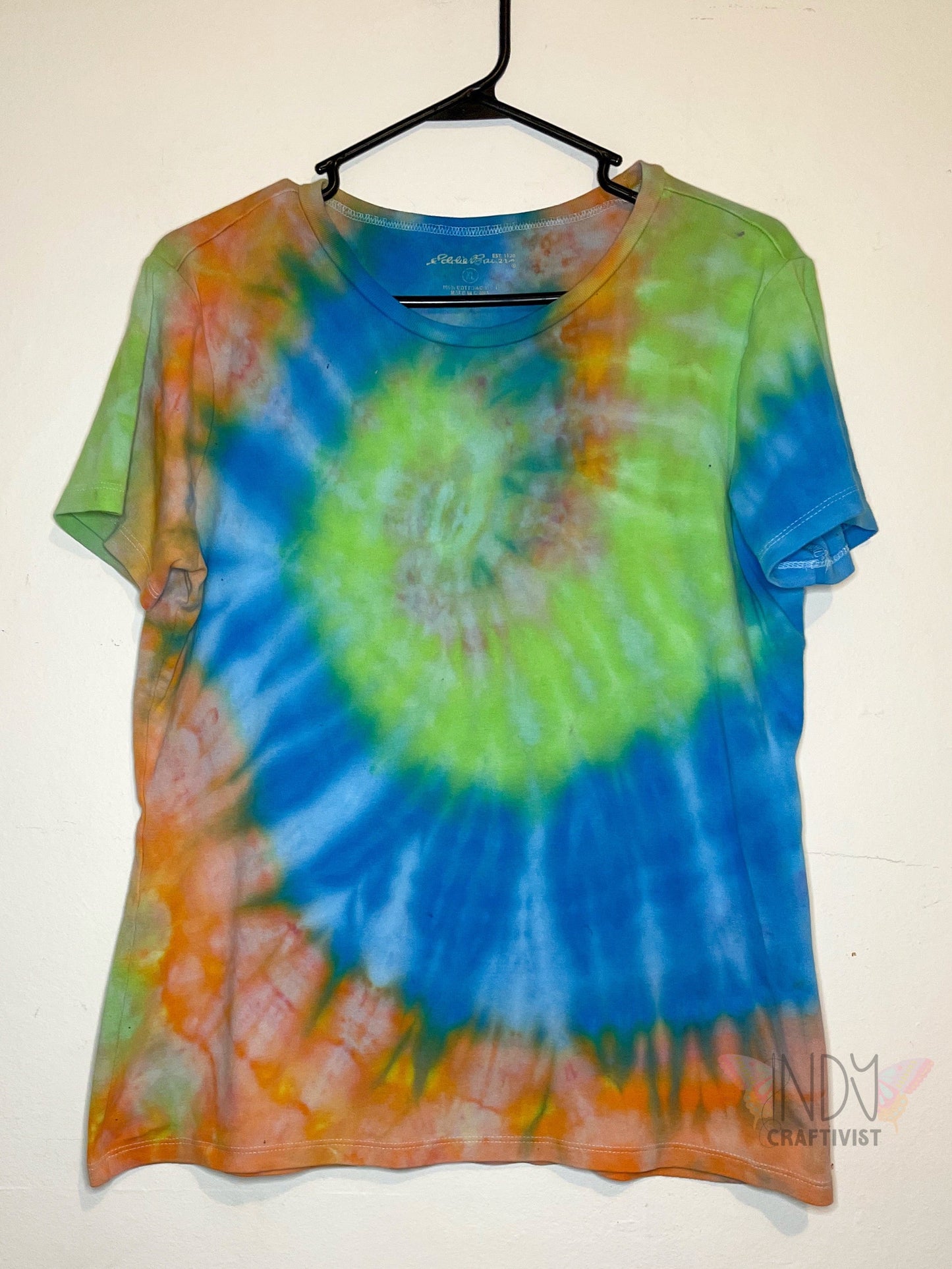 Lime Swirl XL Tie Dye T-shirt