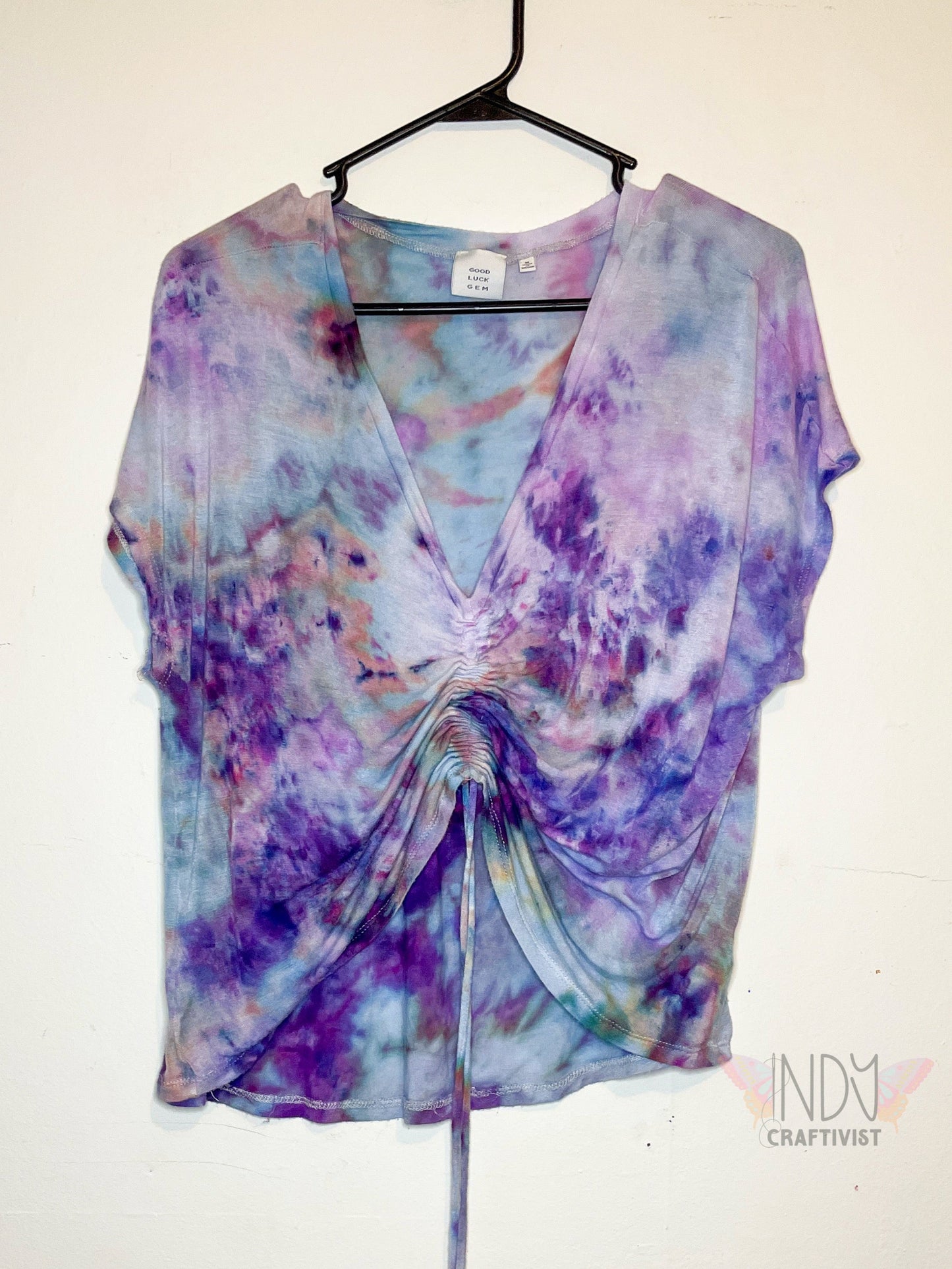 Medium Upcycled Ice Dyed  T-shirt