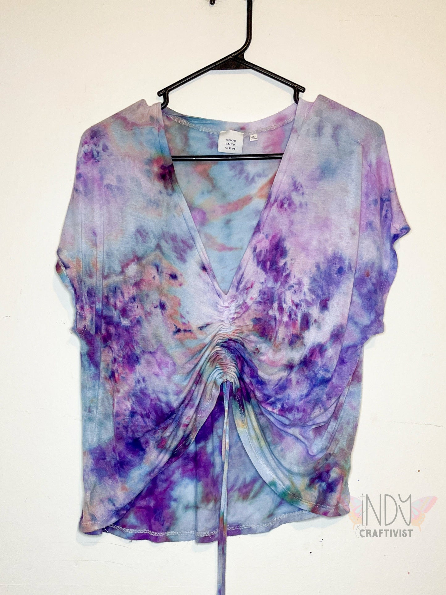 Medium Upcycled Ice Dyed  T-shirt