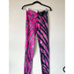 Pink and Black Adult Small Tie Dye Cotton Leggings