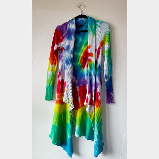 Adult Extra Small Tie Dye Cardigan