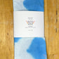 Teal and White Shibori Like Tie Dyed Tea Towels