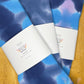 Navy and Blue Shibori Like Tie Dyed Tea Towels
