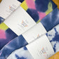 White & Navy Shibori Like Tie Dyed Tea Towels
