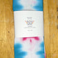 Hot Pink & Teal Shibori Like Tie Dyed Tea Towel