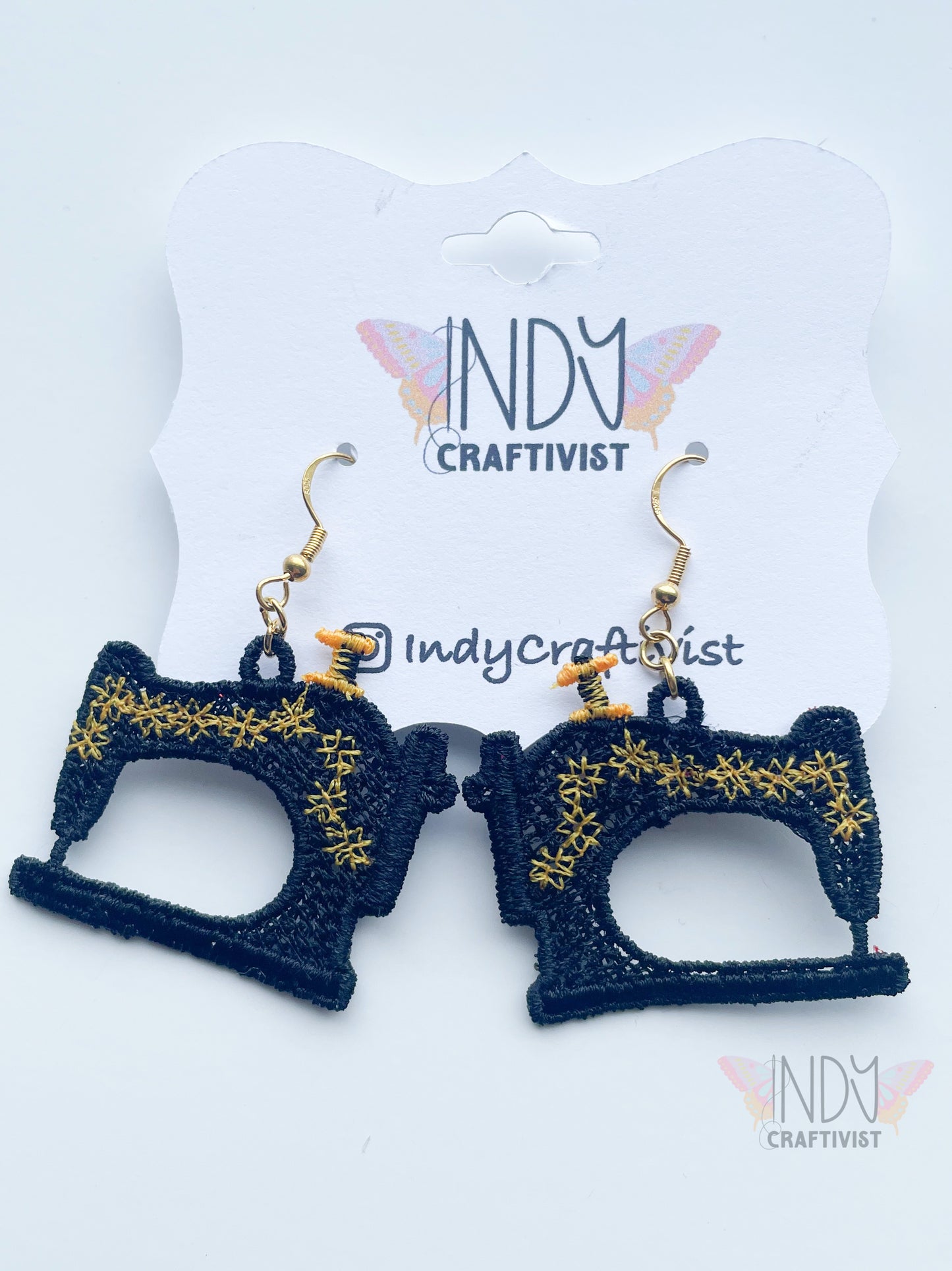 Made-To-Order Vintage Sewing Machine Earrings