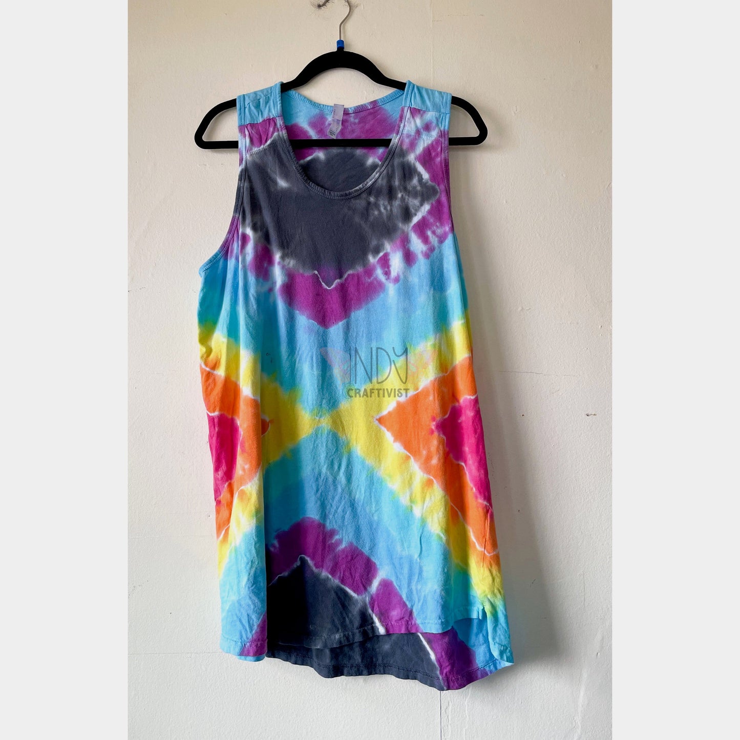 2X Tie Dyed Tank Top Dress