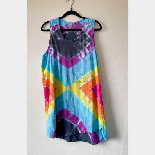 2X Tie Dyed Tank Top Dress