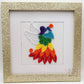 Rainbow Embroidered Angel Framed Wall Art