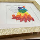 Rainbow Embroidered Angel Framed Wall Art