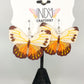 Made-To-Order Brown Tipped Full Butterfly Earrings