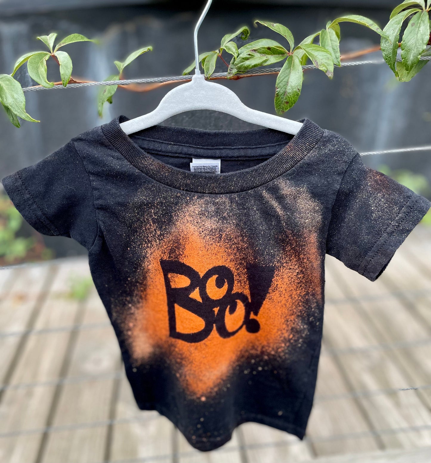 Boo 3T Halloween Reverse Tie Dyed T-shirt