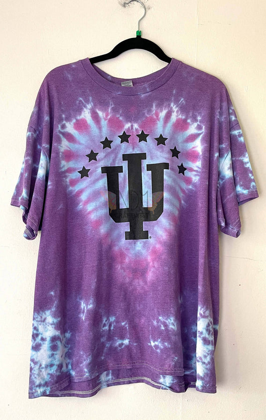 Adult Extra Large IU Upcycled Tie Dye T-Shirt