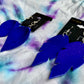 Hand Cut Leather Feather Earrings