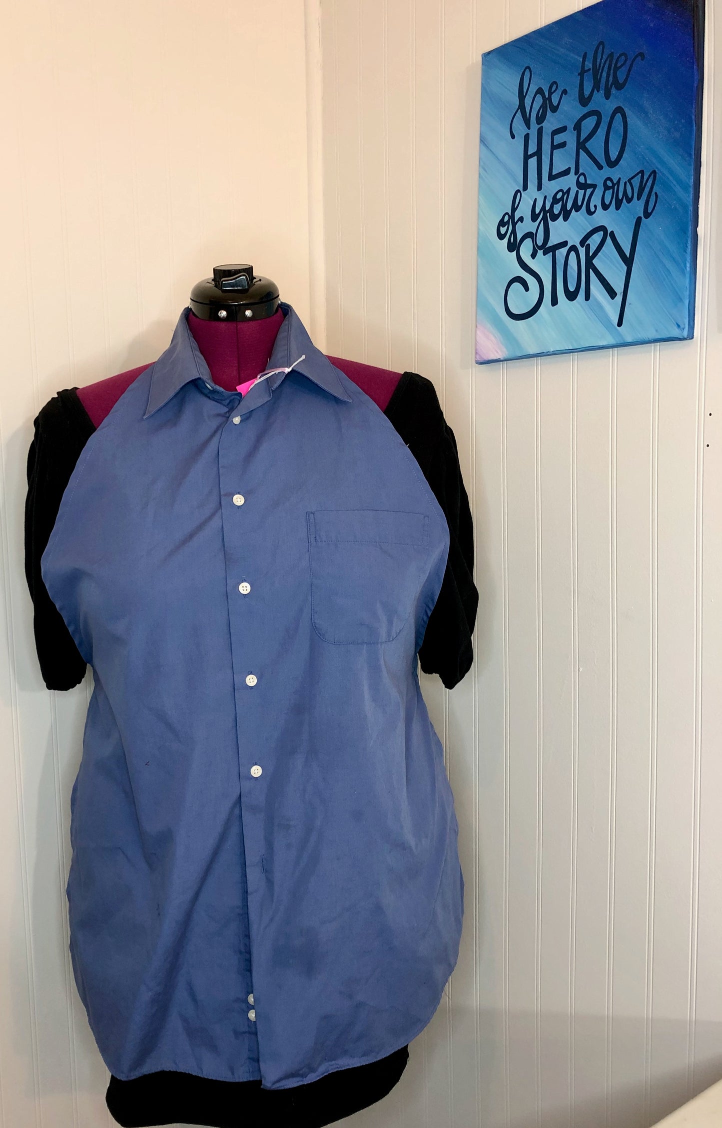 Upcycled Button Down Shirt Apron
