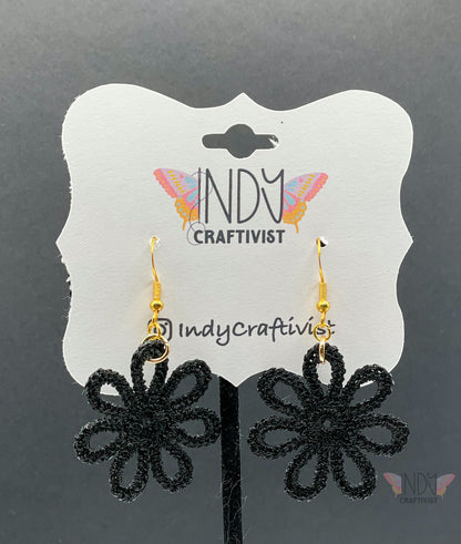 Flower Tatting Earrings