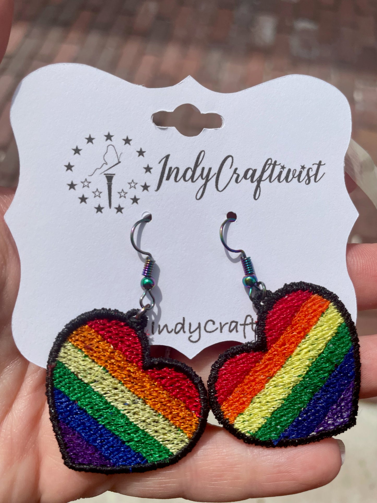 LGBTQ+ Heart Earrings