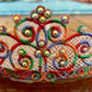 Freestanding Lace Embroidered Swirl Tiara