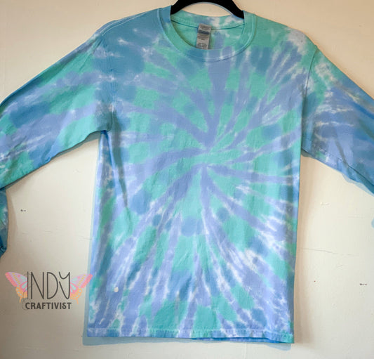 Adult Small Long Sleeve Tie Dye T-shirt
