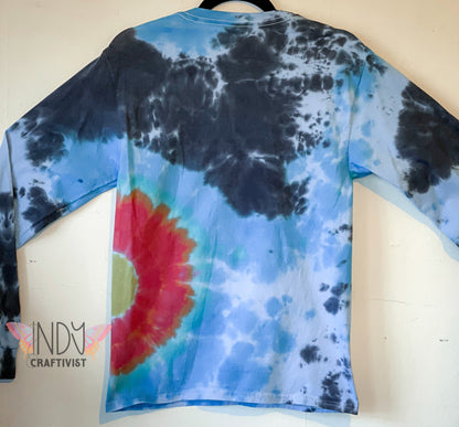 Adult Small Long Sleeve Tie Dye T-shirt