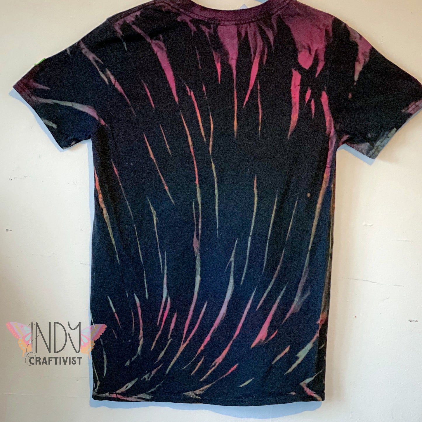 Adult Small Reverse Dyed Tie Dye T-shirt