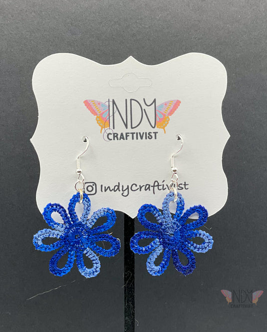 Made-To-Order Flower Tatting Earrings