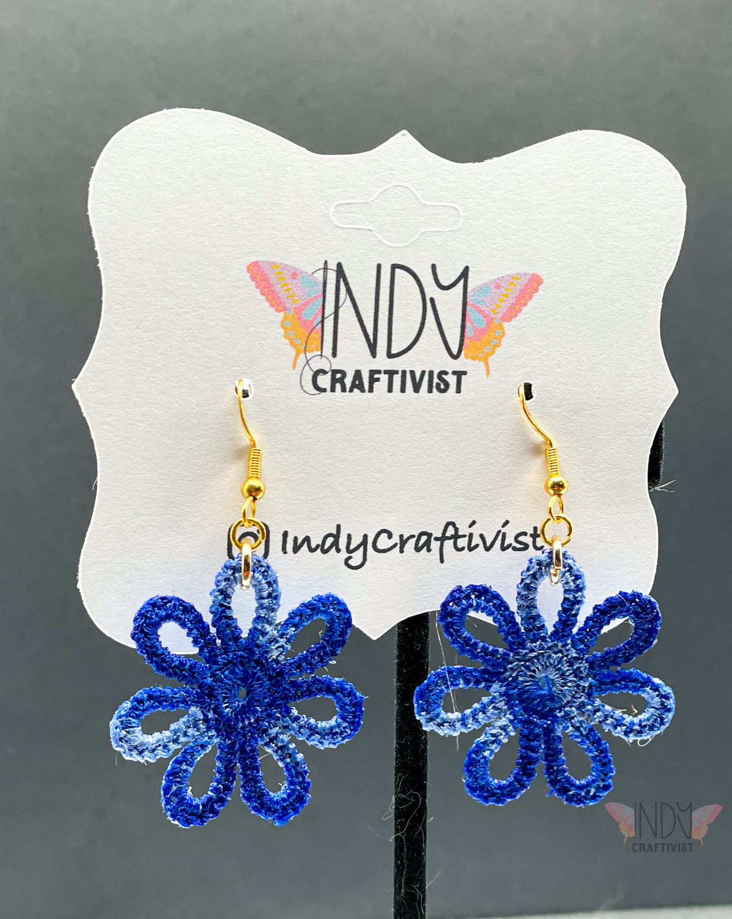 Flower Tatting Earrings