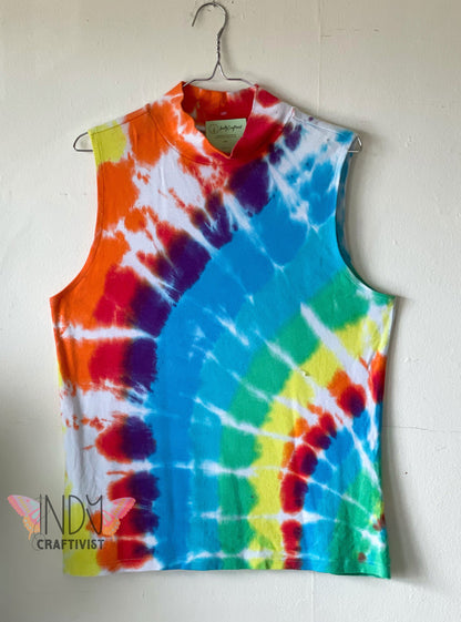 Adult Large Upcycled Tie Dye Tank Top