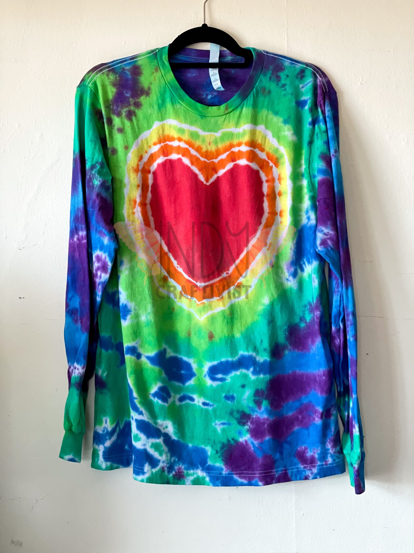 Adult Large Long Sleeve Tie Dye T-shirt