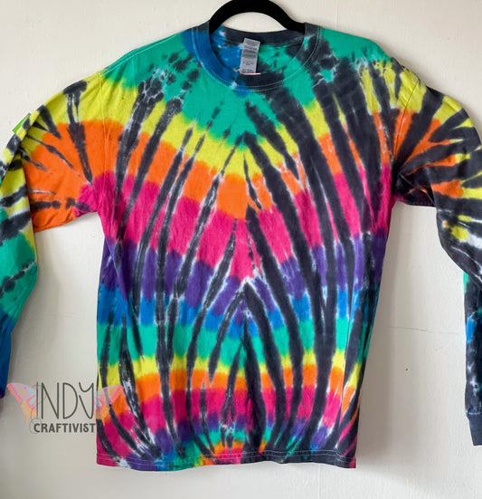 Adult Medium Long Sleeve Tie Dye T-shirt