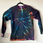 Adult Medium Long Sleeve Reverse Dyed Tie Dye T-shirt