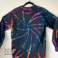 Adult Medium Long Sleeve Reverse Dyed Tie Dye T-shirt