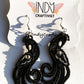 Rhinestoned Peacock Earrings Style 6