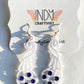 Rhinestoned Peacock Earrings Style 1