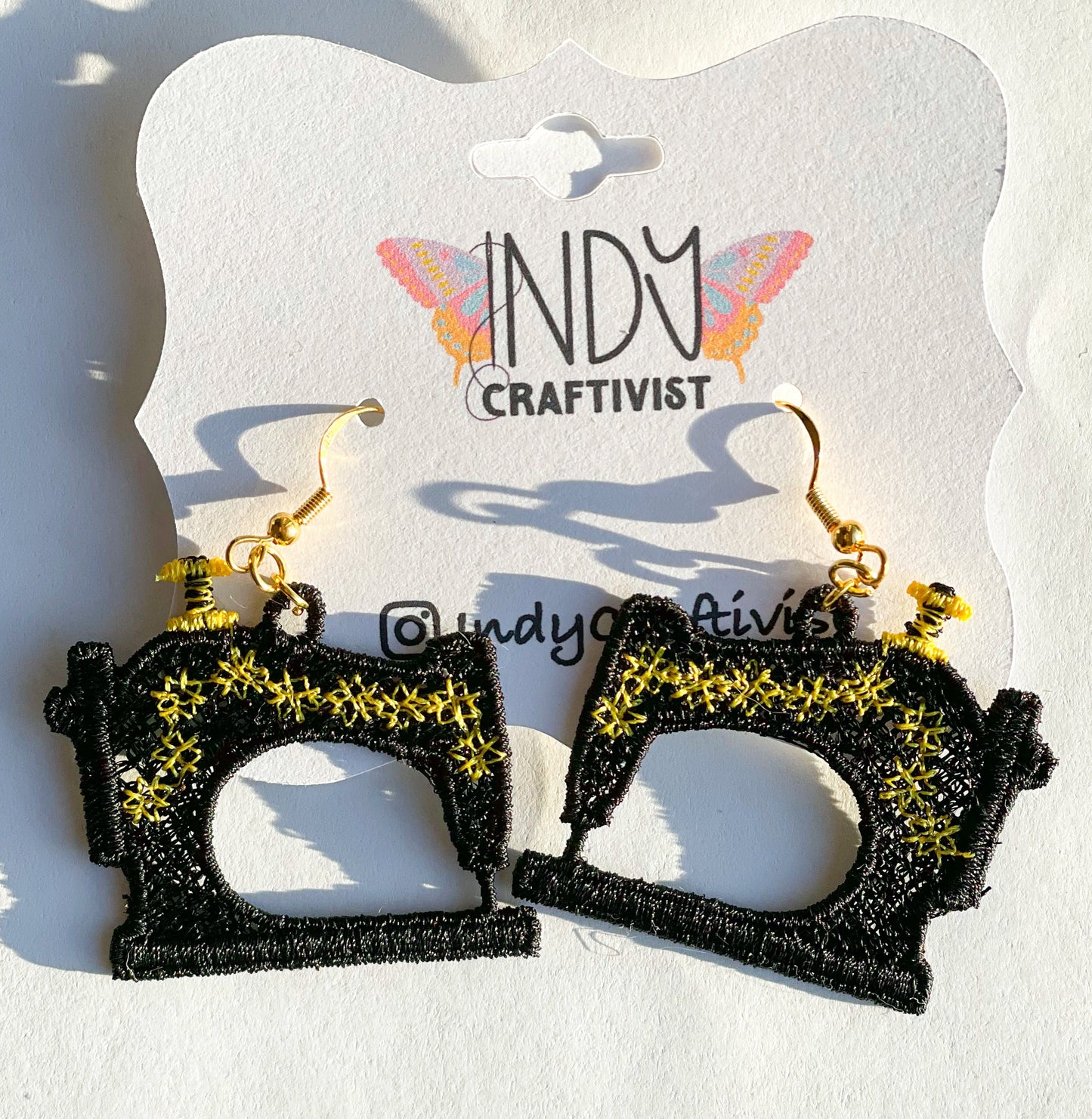 Vintage Sewing Machine Earrings