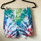 Upcycled Tie Dyed Denim Shorts