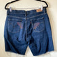 Upcycled Denim Shorts with Care Bear Hearts