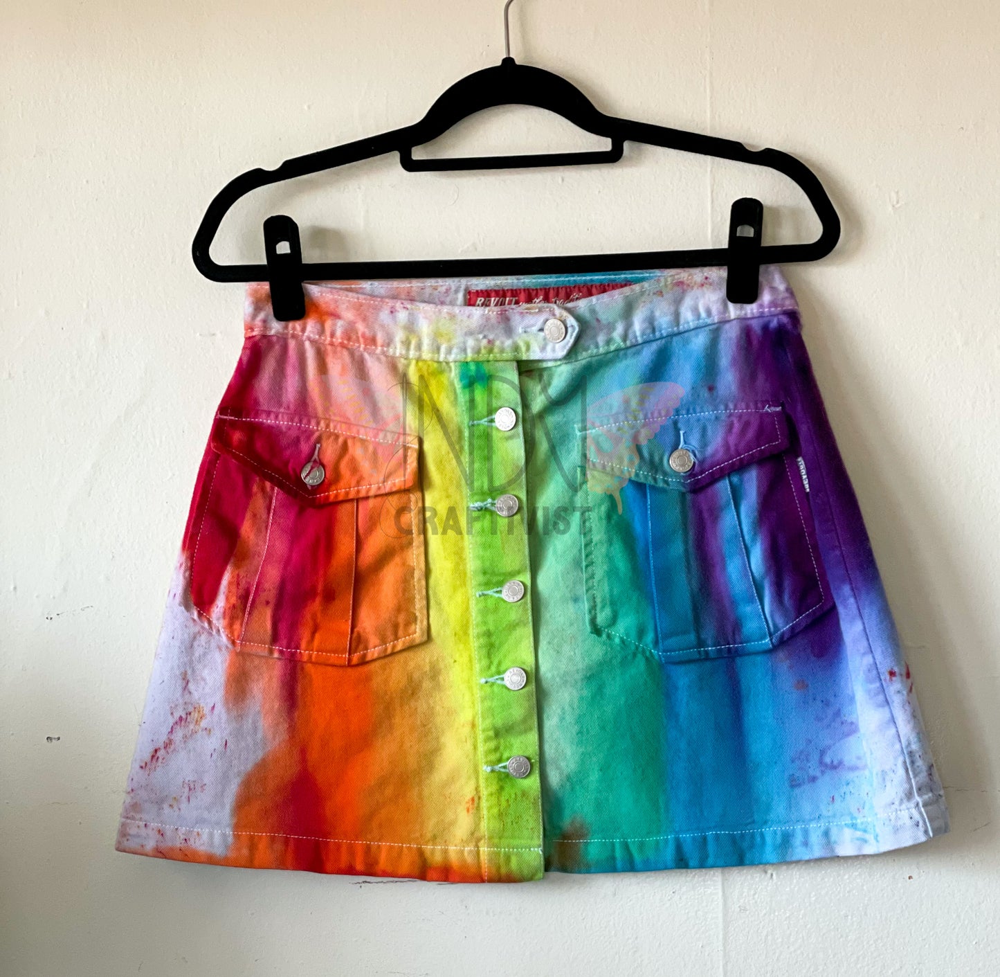 Revolt Upcycled Tie Dye Skirt