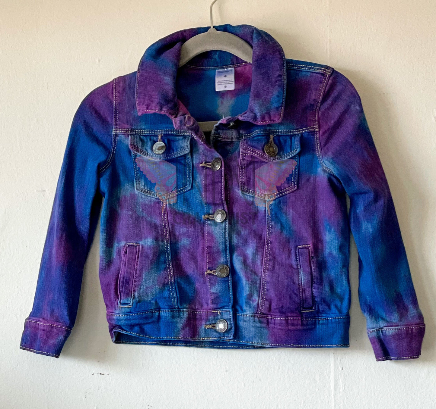 Childs Size 4 Upcycled Tie Dyed Jacket