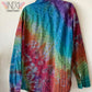 Adult 2X Large Long Sleeve Upcycled Tie Dye Button Down